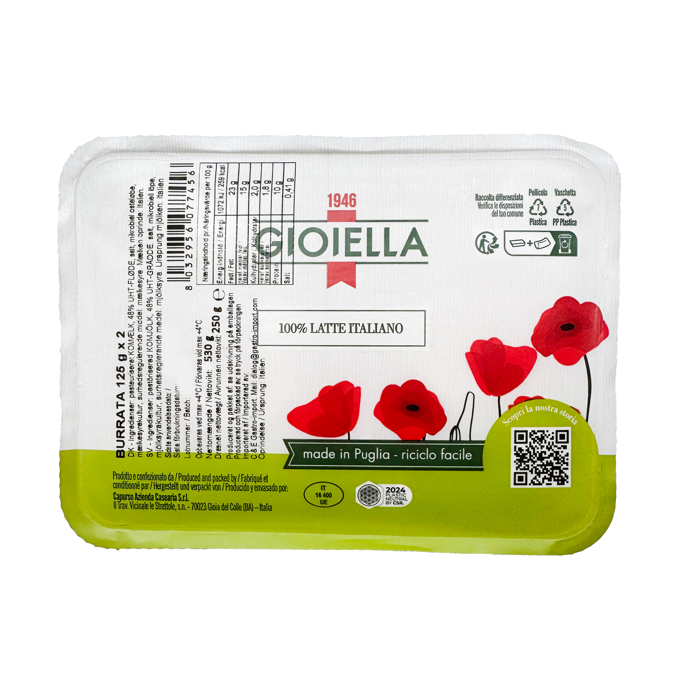 Burrata Gioiella 2x125g