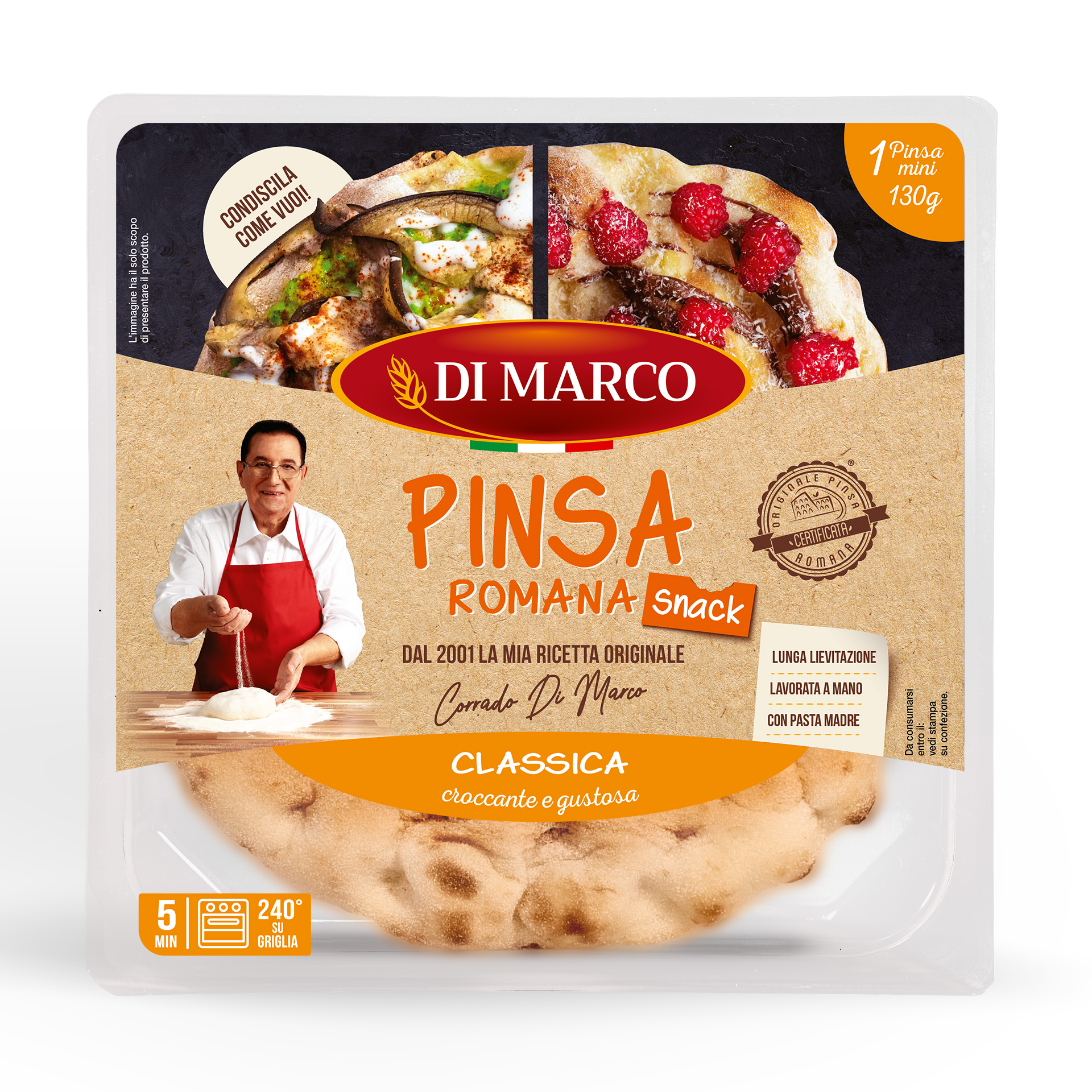 Pinsa Romana Di Marco Snack 1x130 g