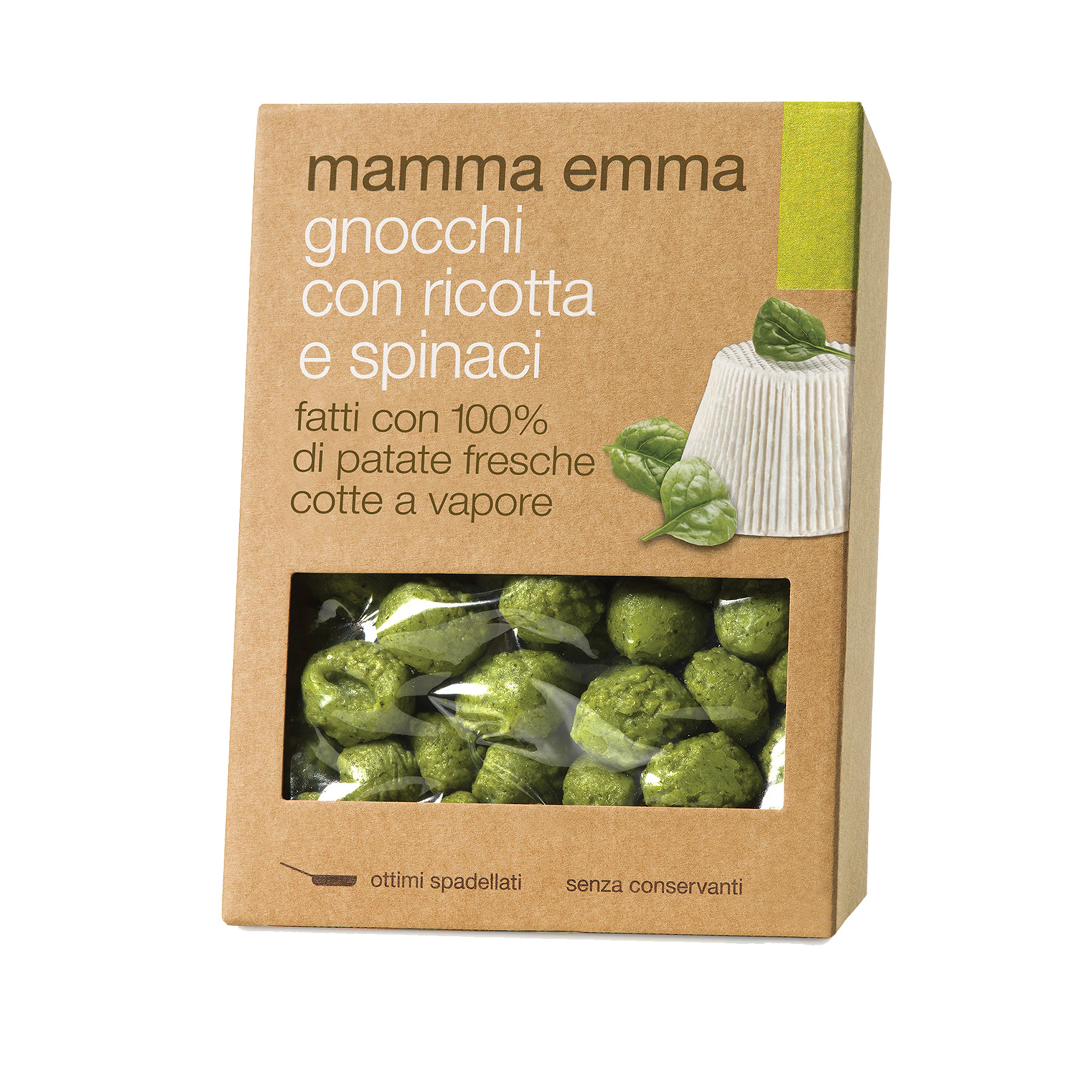 Gnocchi m/ricotta &spinat 400g