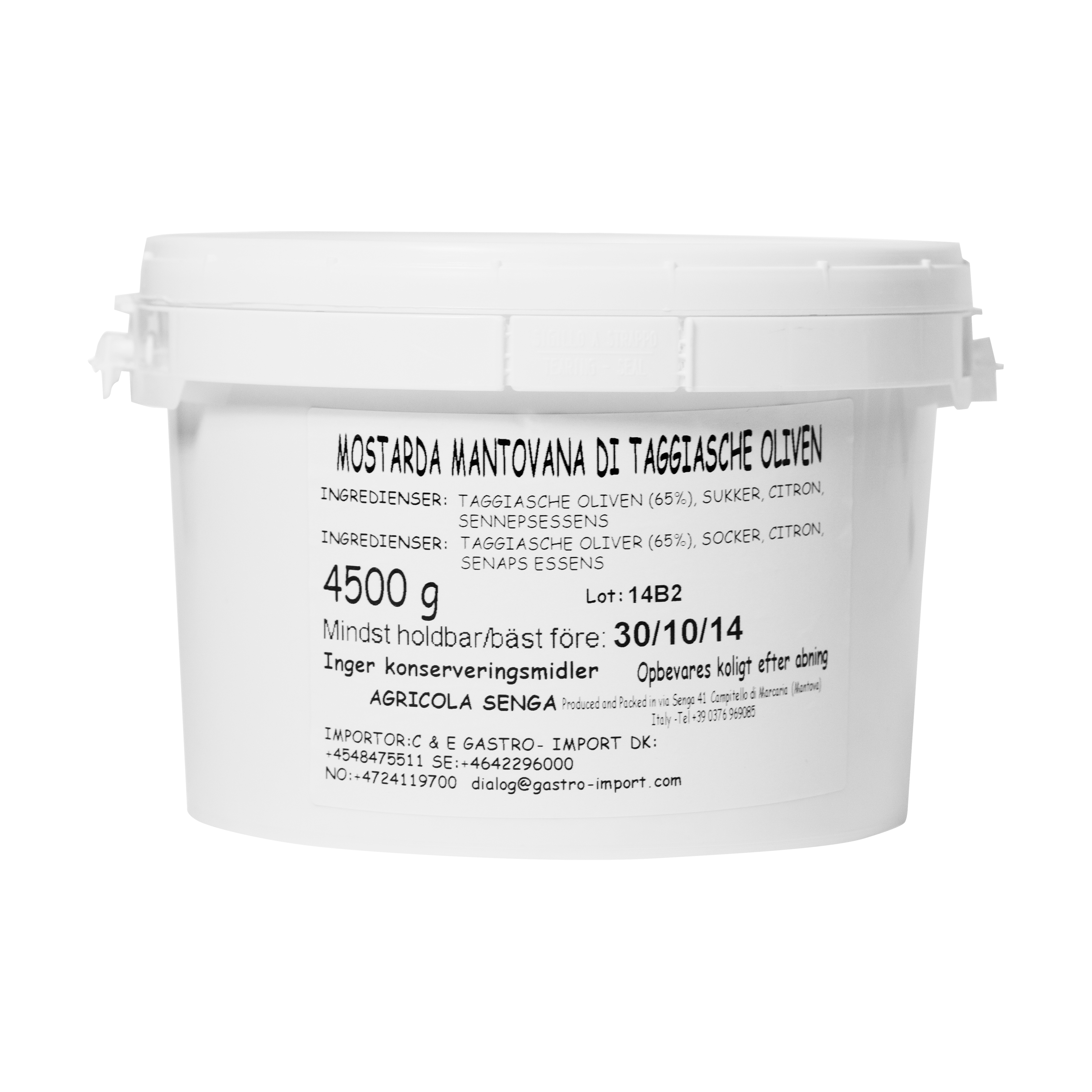 Oliven mostarda 4,5 kg