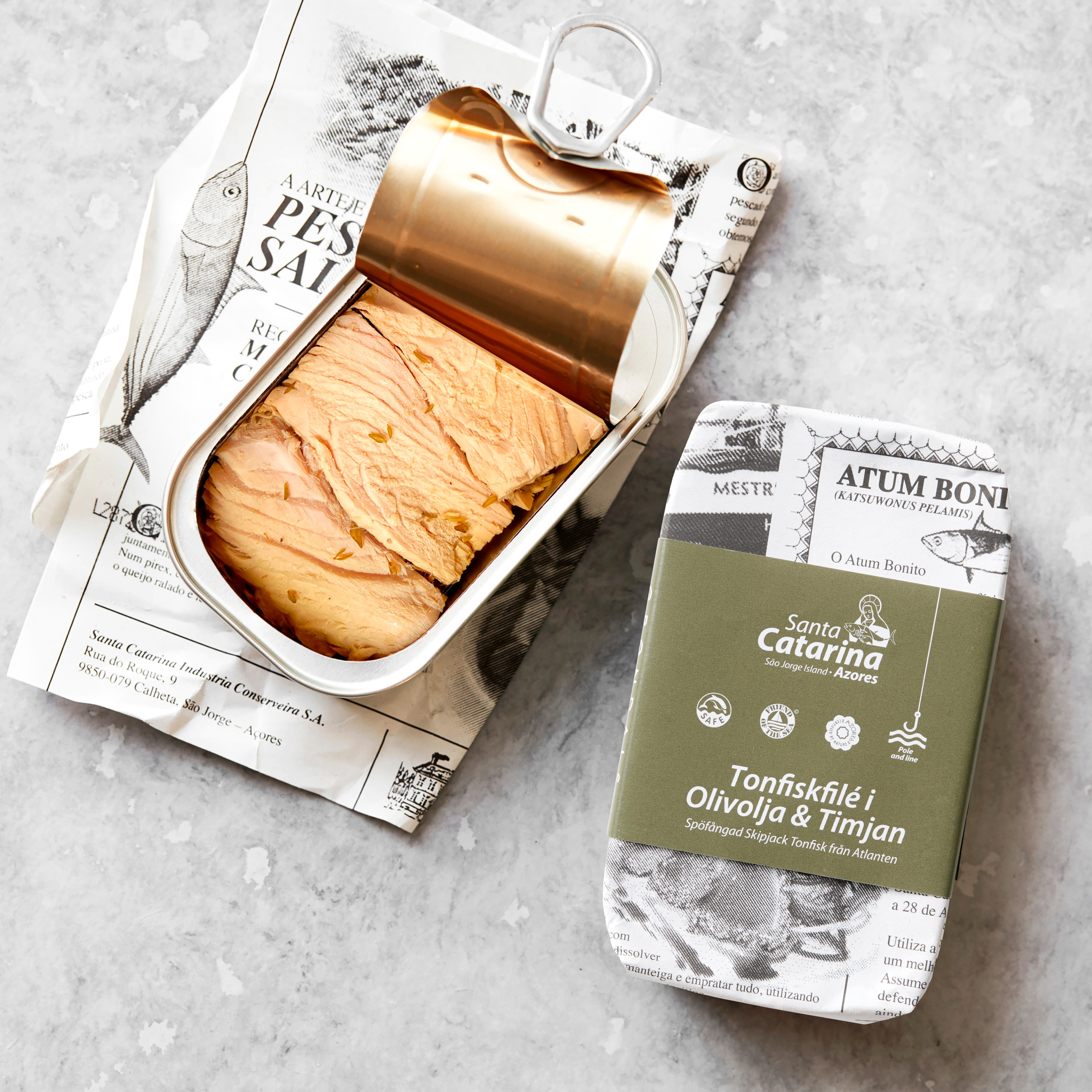 Tun i timian og olivenolie 120 g Tun i timian og olivenolie 120 g