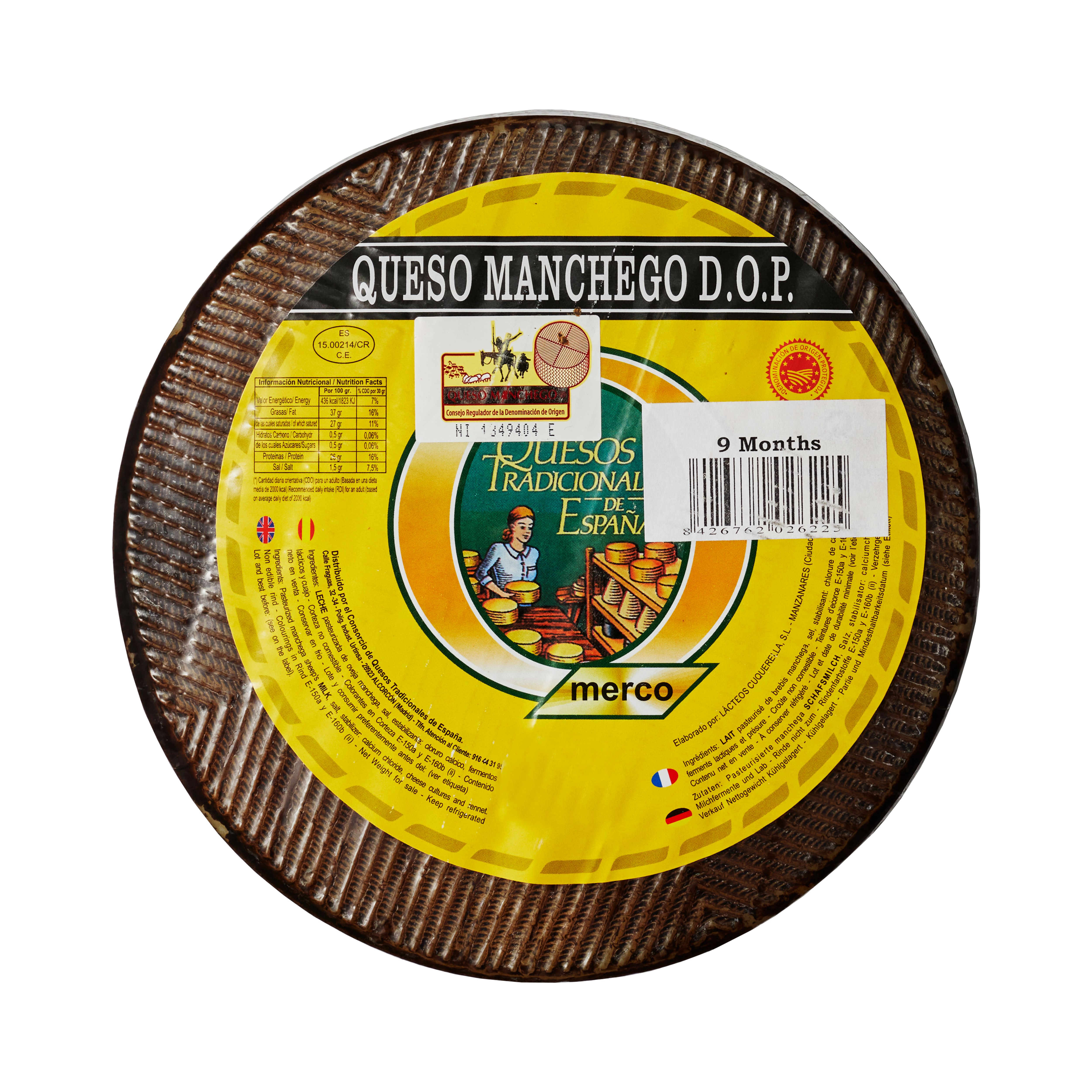 Manchego DOP Anejo Past. 3 kg Manchego DOP Anejo Past. 3 kg
