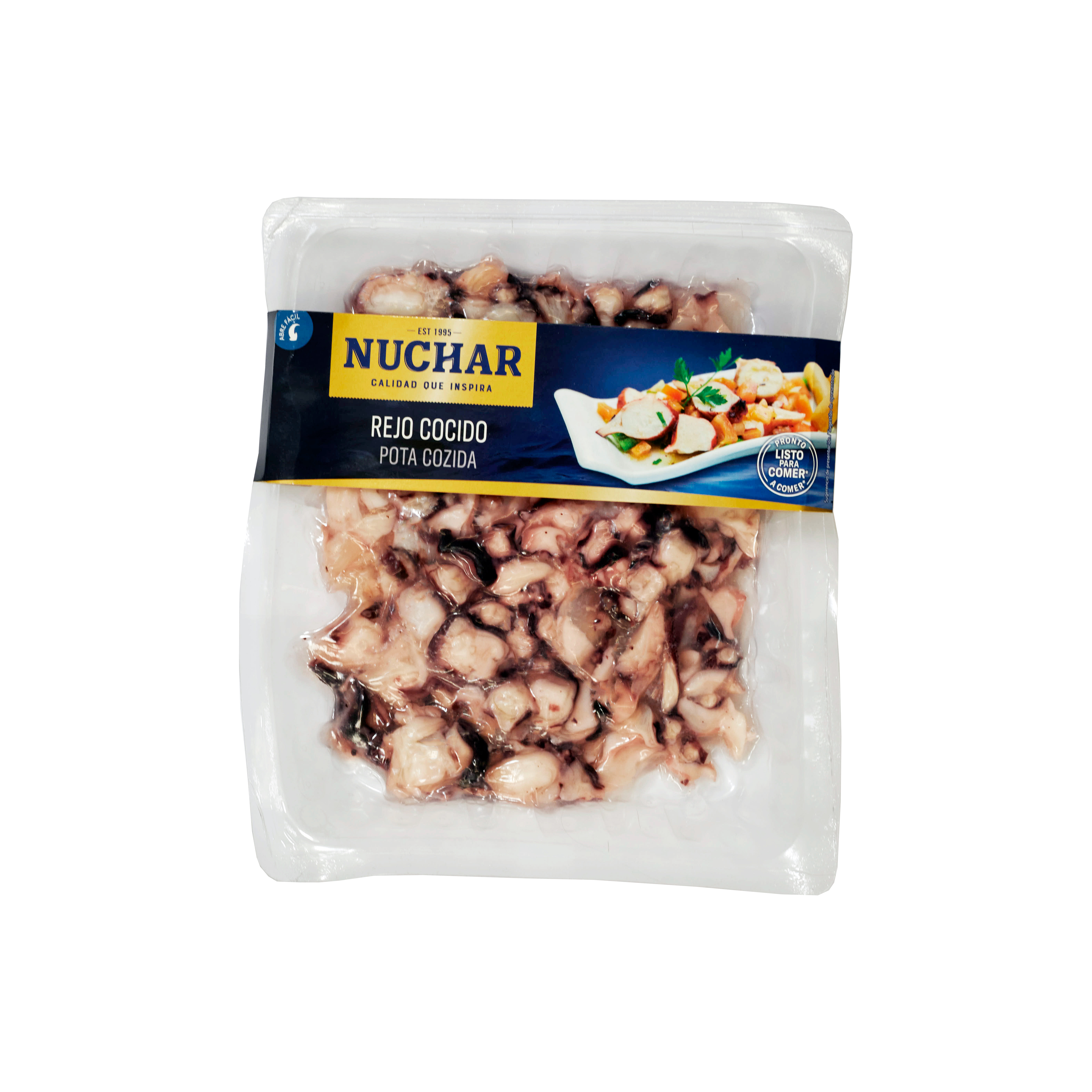 Blekksprut, kokt i skiver, 350g