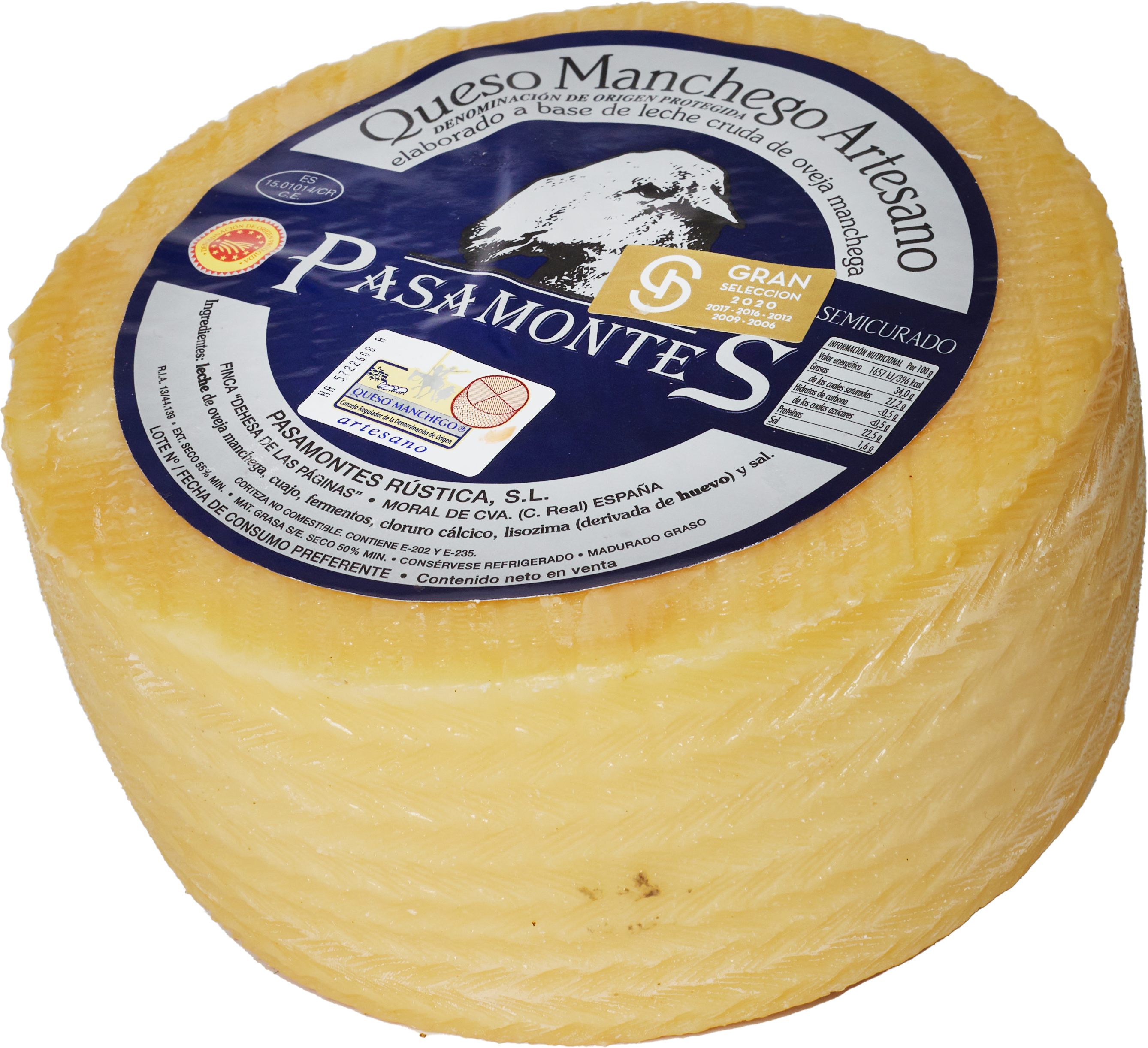Manchego Pasamontes Semicurado DOP 3 mdr 3,5 kg