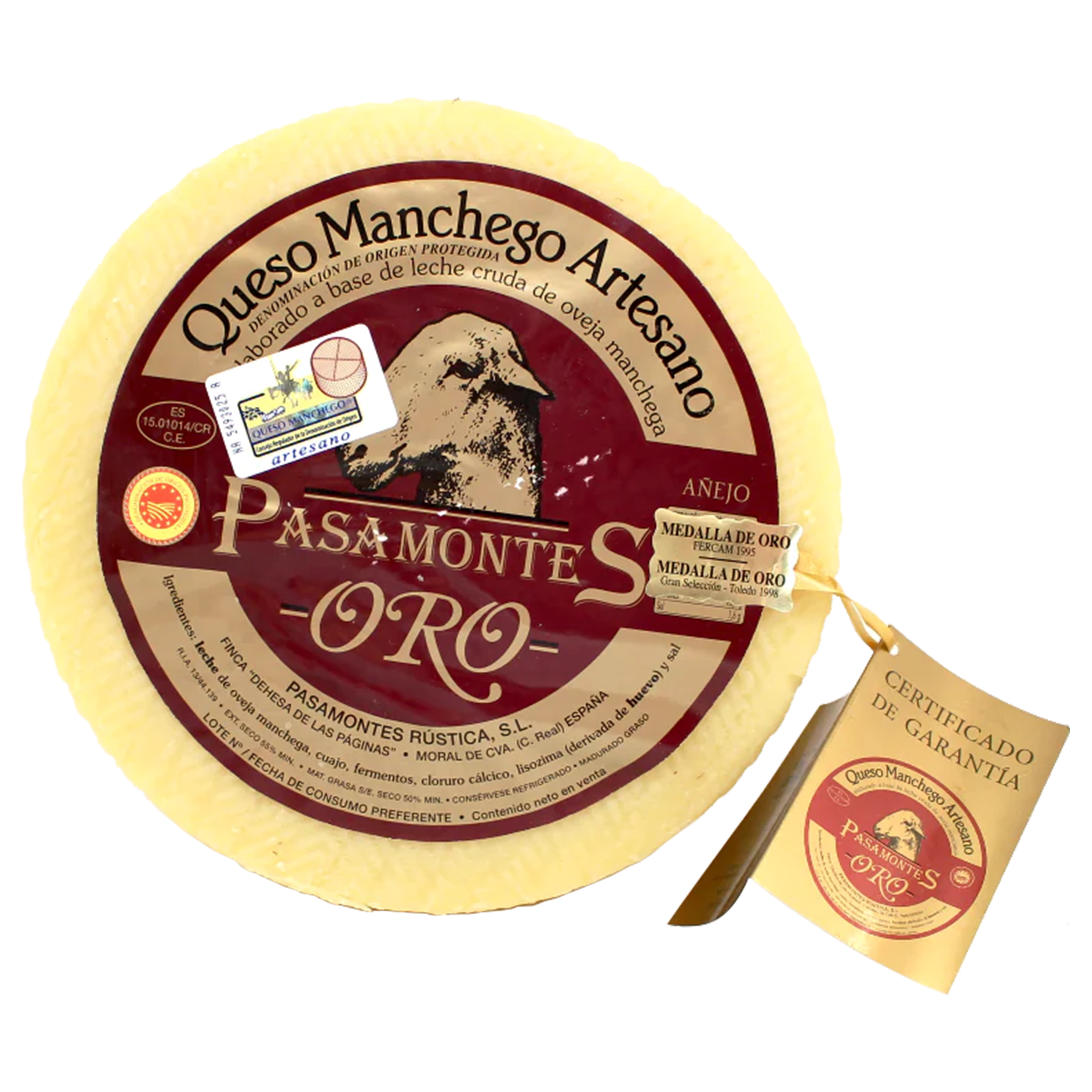 Manchego DOP Extra Pasamontes, 3 kg Manchego DOP Extra Pasamontes, 3 kg