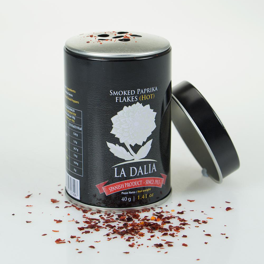 Flakes av Pimentòn, sterk spansk paprika 40 g