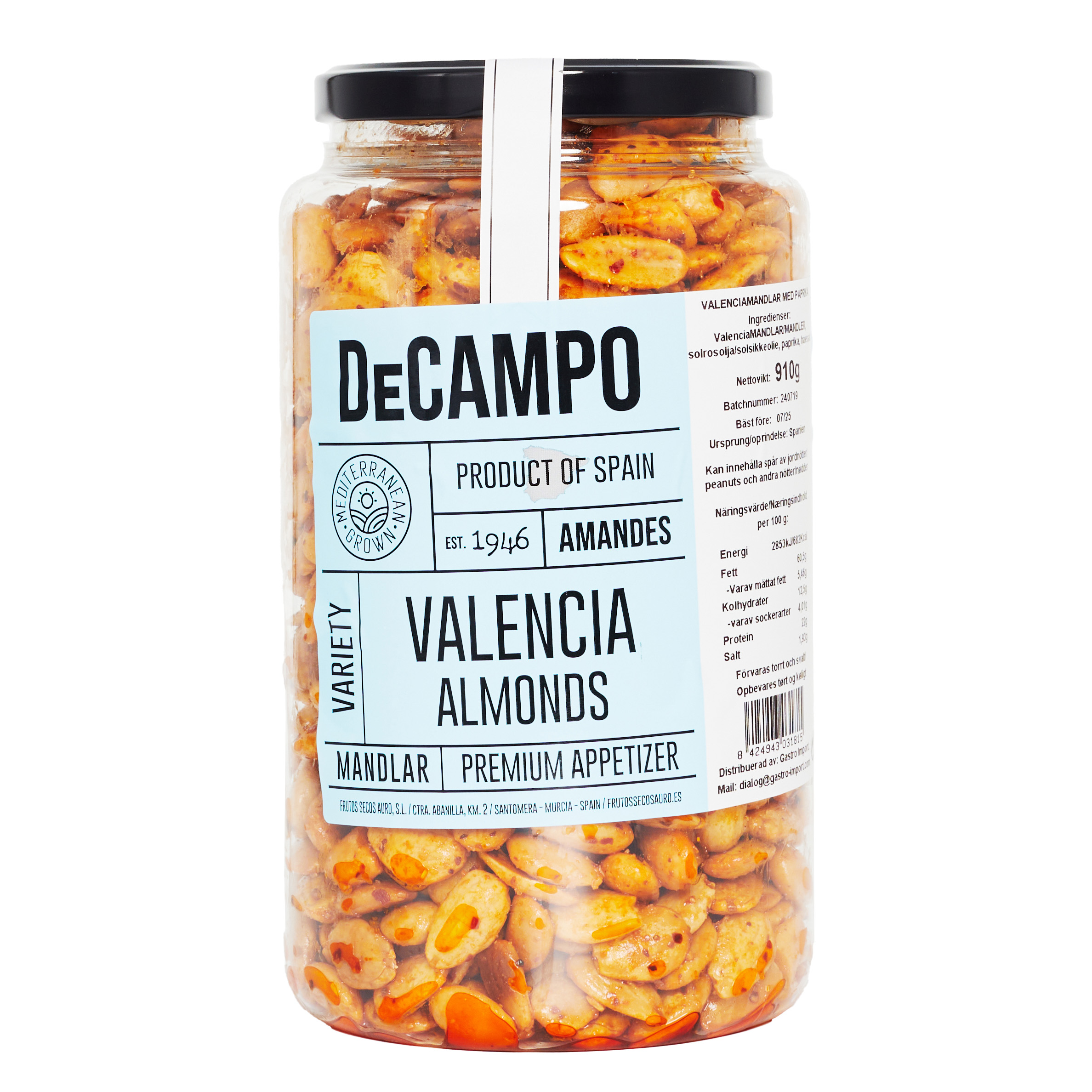 Valencia mandler med paprika 910 g