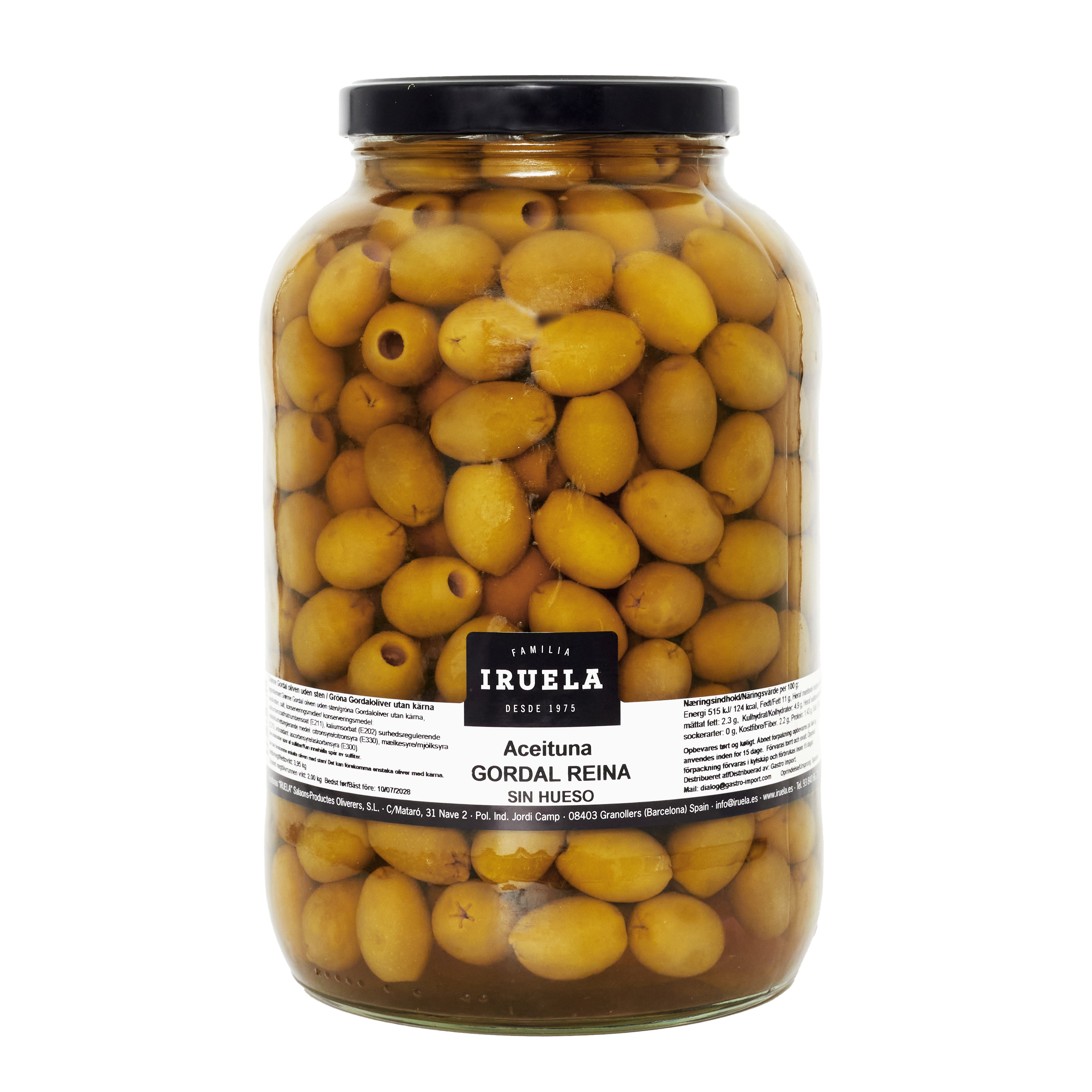 Oliven Gordal uden sten 3,95 kg