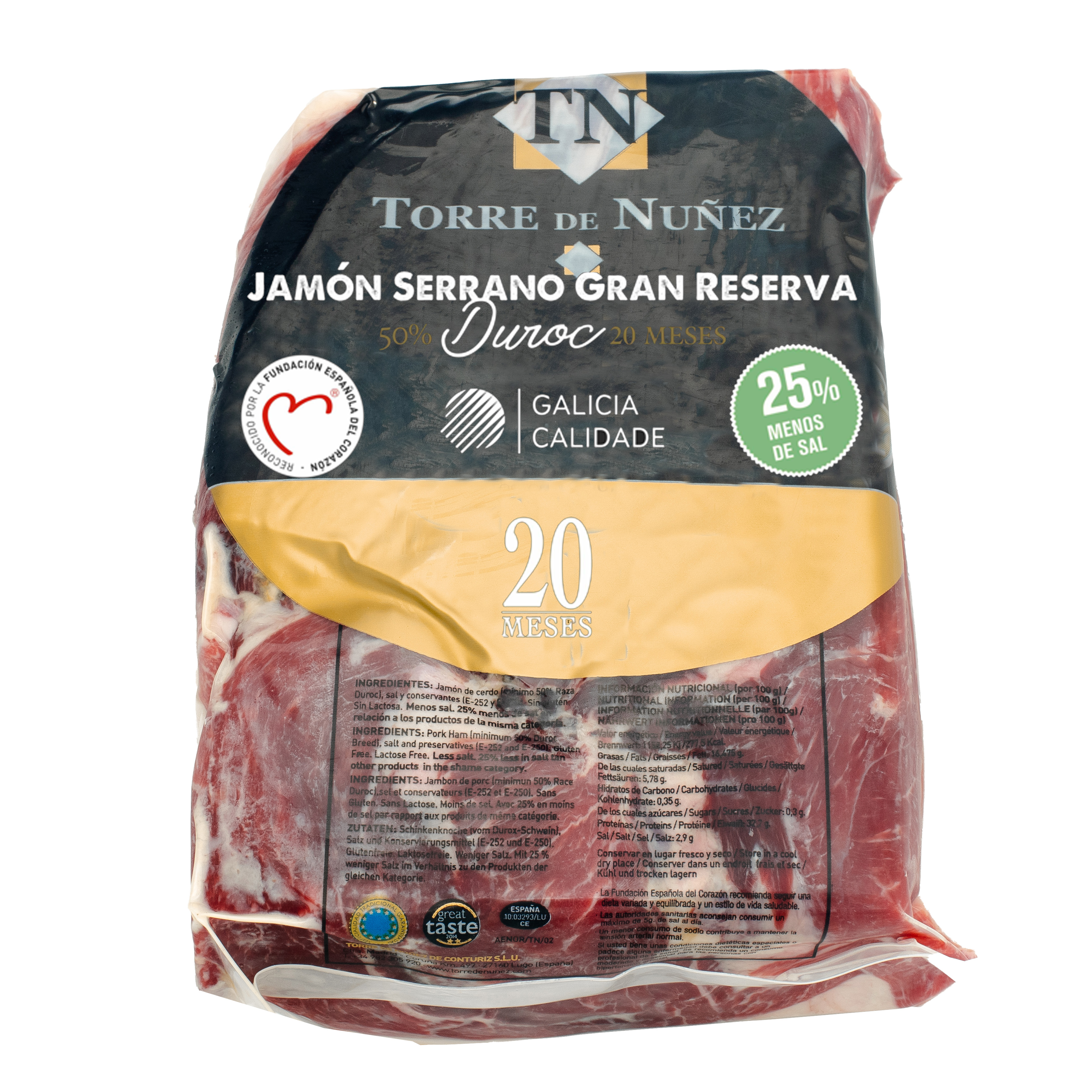 Serrano Gran Reserva Duroc i blok 20 mdr. 2,5 kg