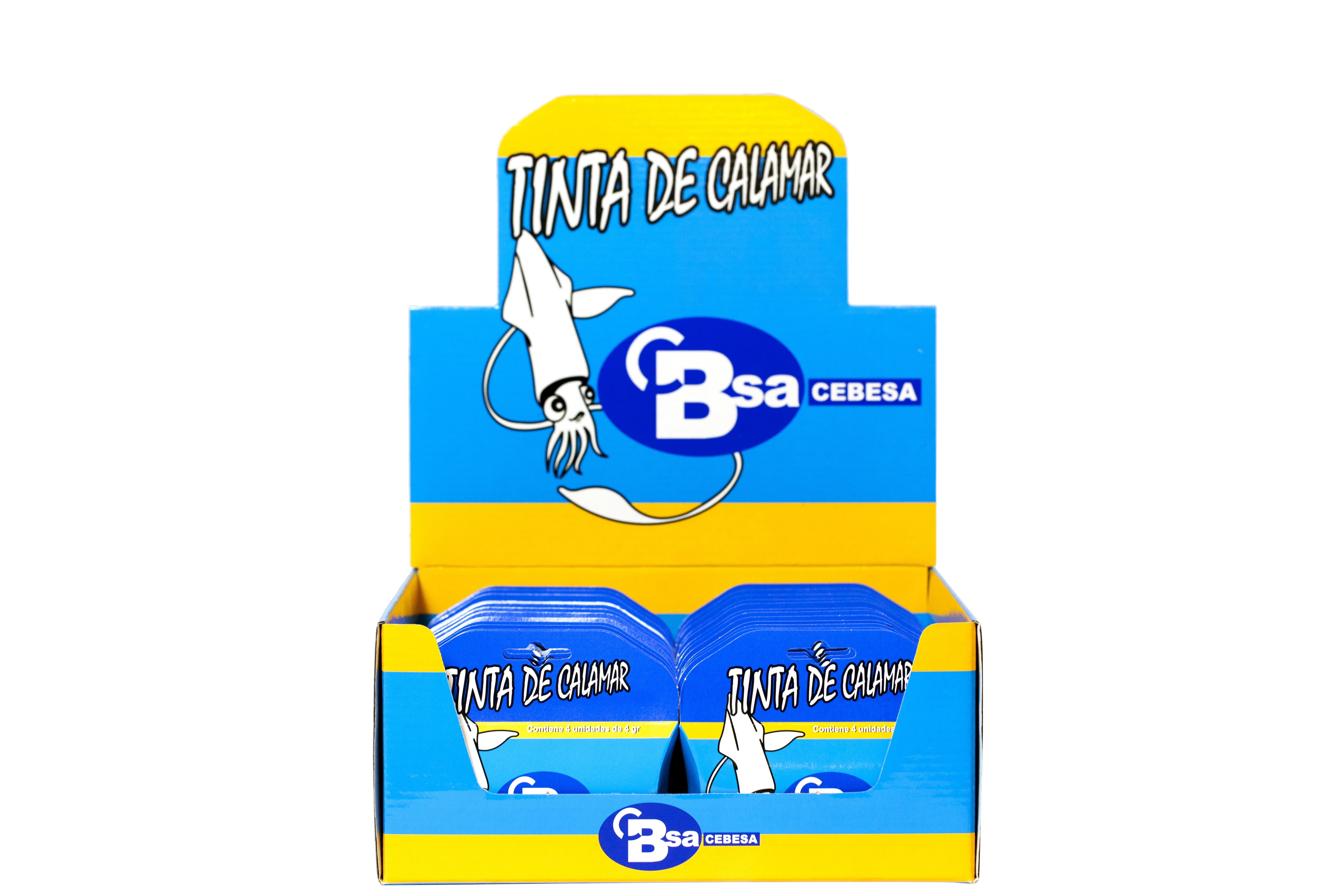 Blekk display 25 x 4x4gr