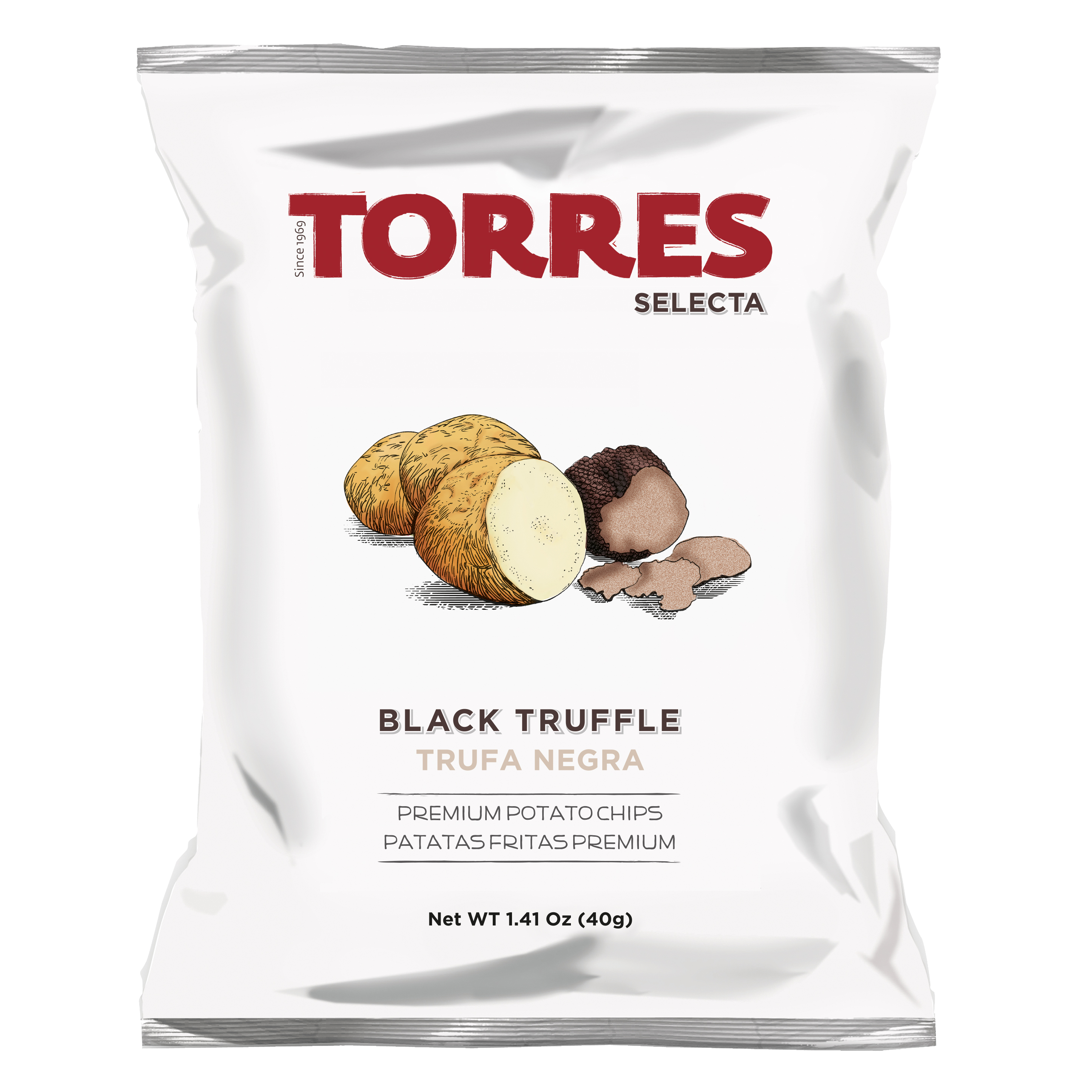 Chips, sort trøffel, 40g Chips, sort trøffel, 40g