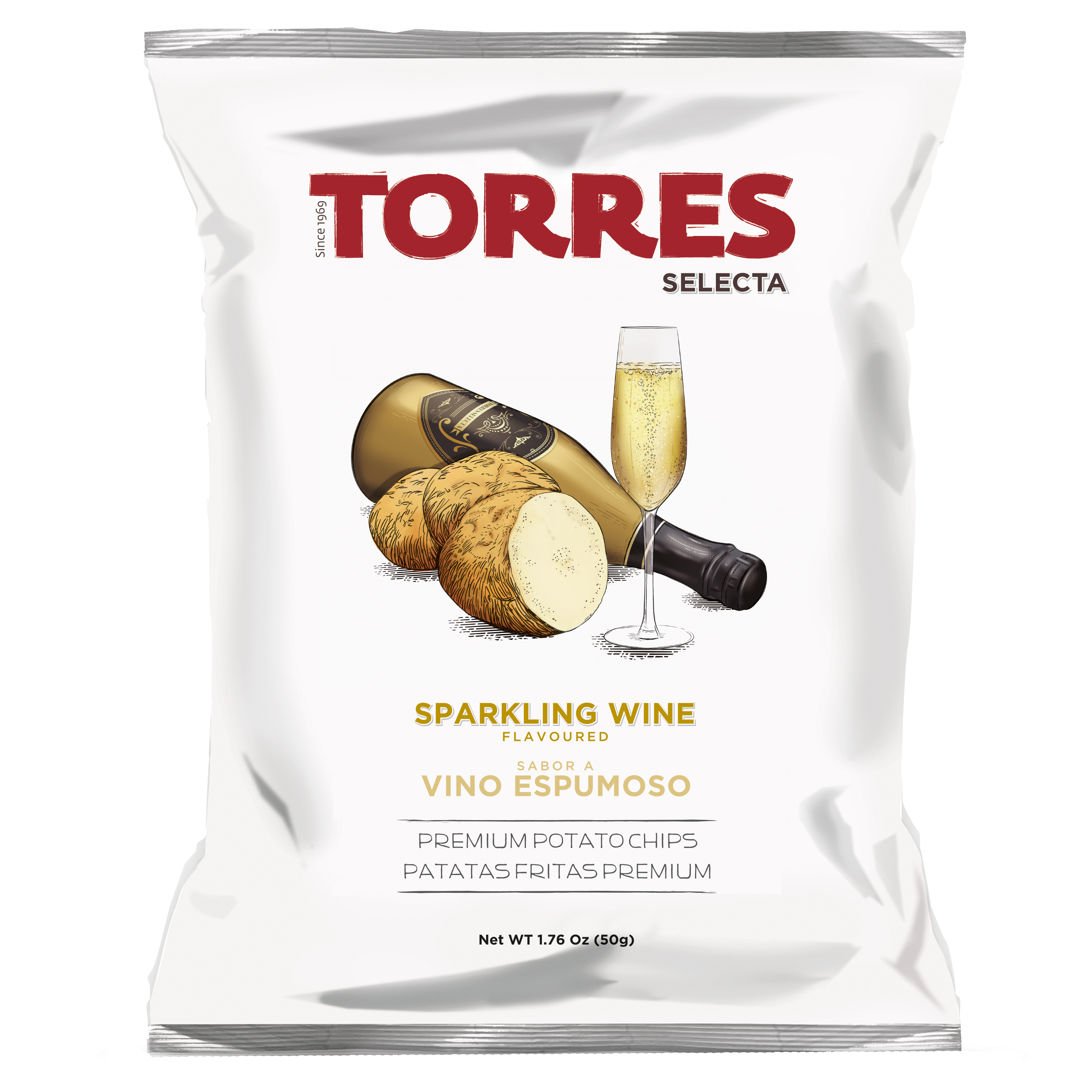 Chips, mousserende vin 50g