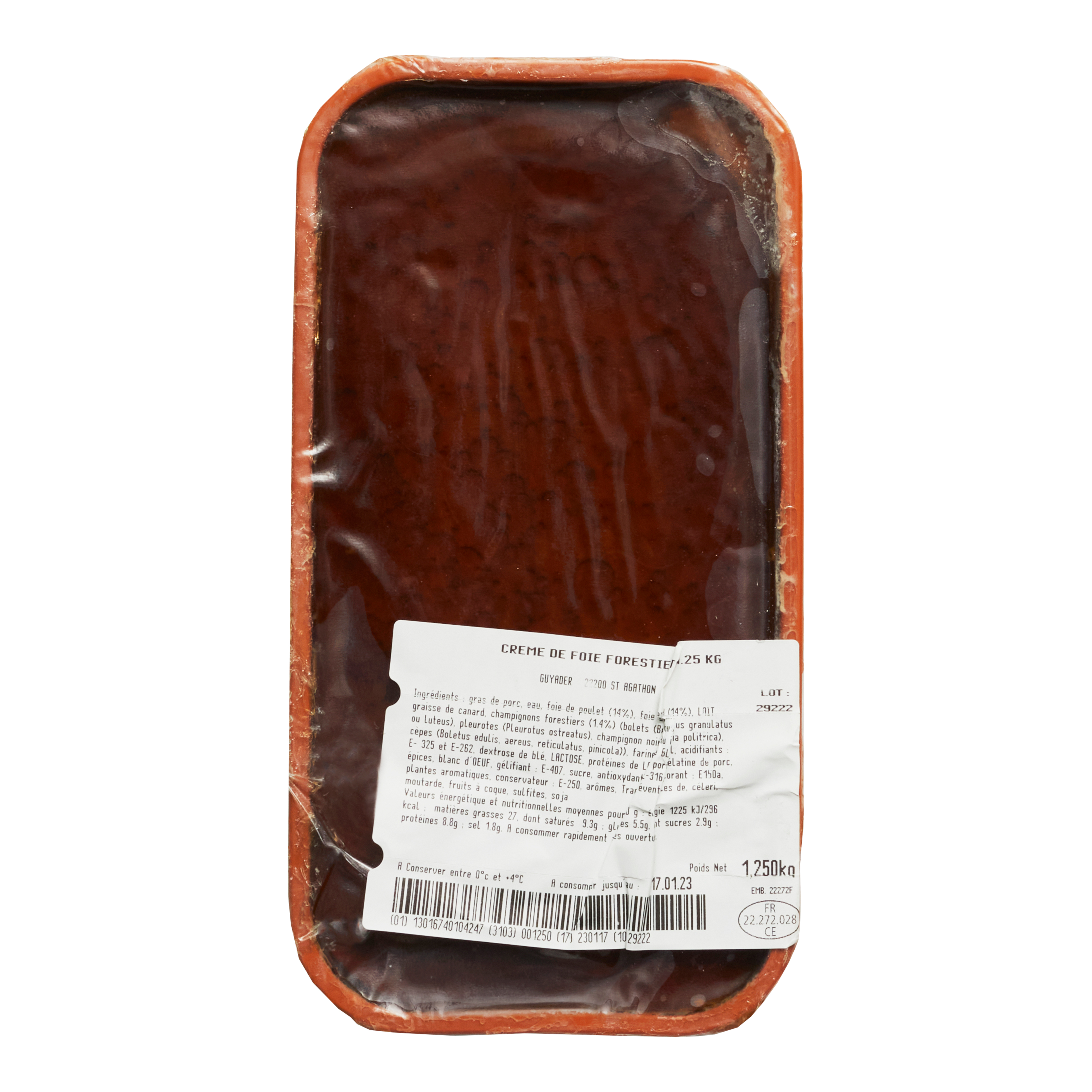 Mousse av andelever og skogssopp 1,25 kg