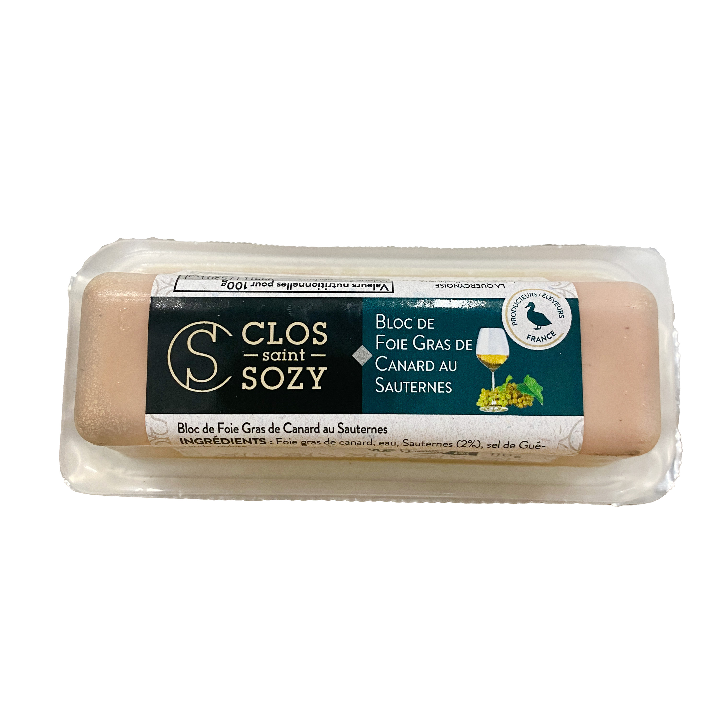 Foie Gras de Canard Bloc au Sauternes 110 g