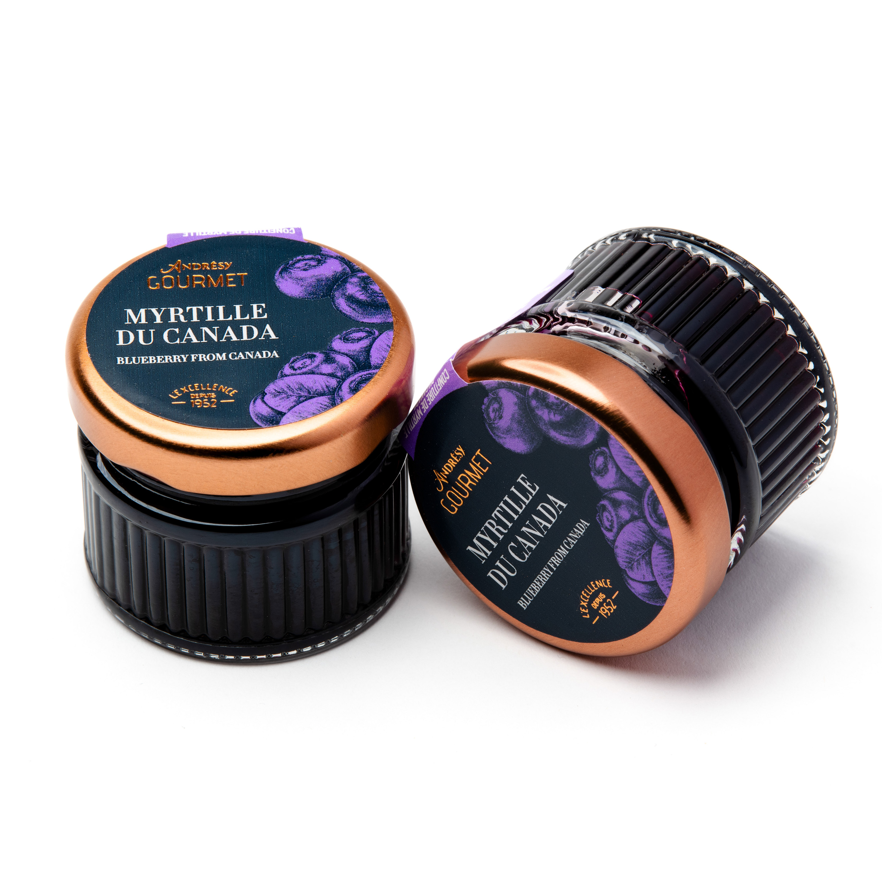 Syltetøy av canadiske blåbær, Andrésy Gourmet 28 g