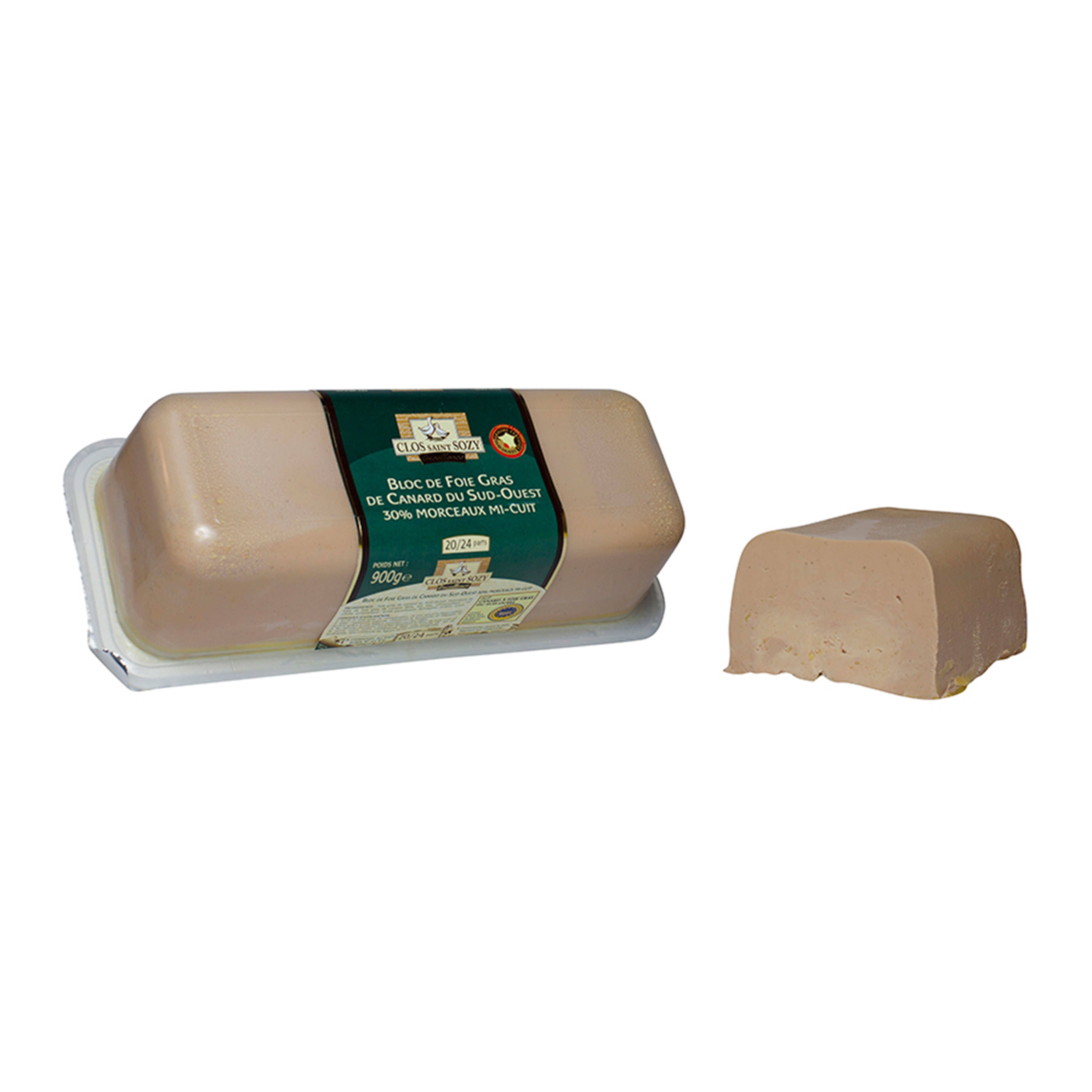 Foie gras de Canard terrine bloc 930 g 