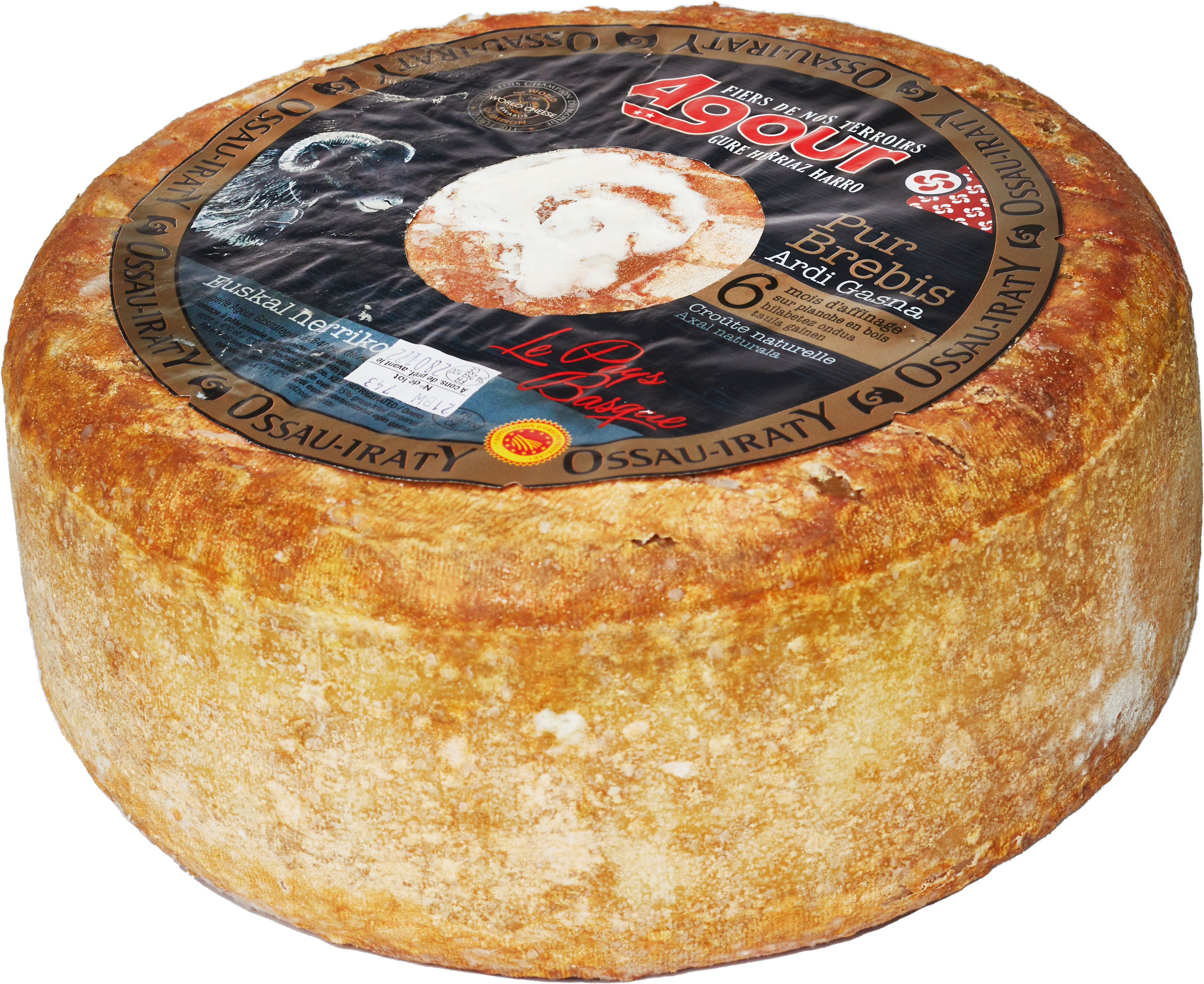 Ossau Iraty AOP fåreost 2,5 kg