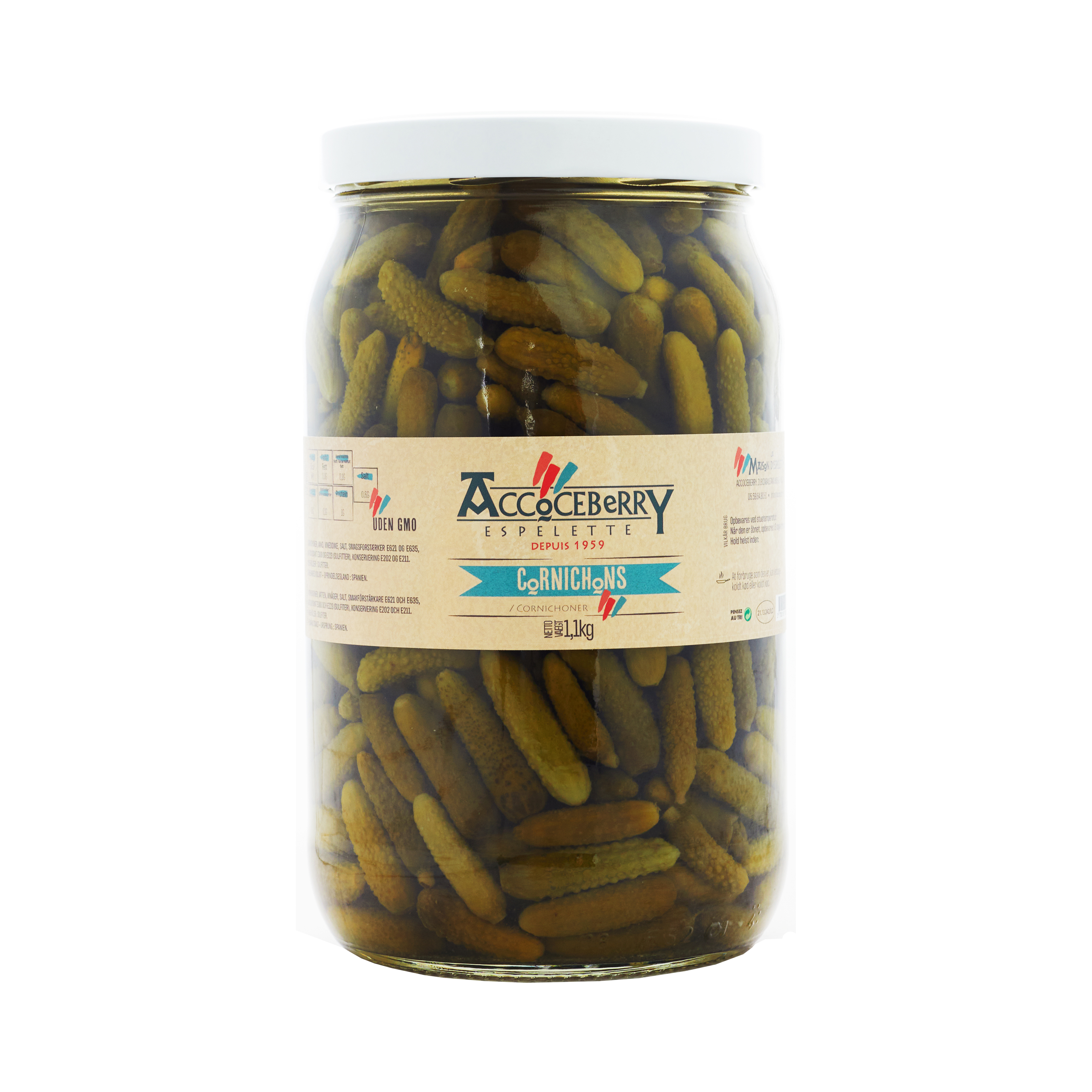 Cornichons, 1,8 kg