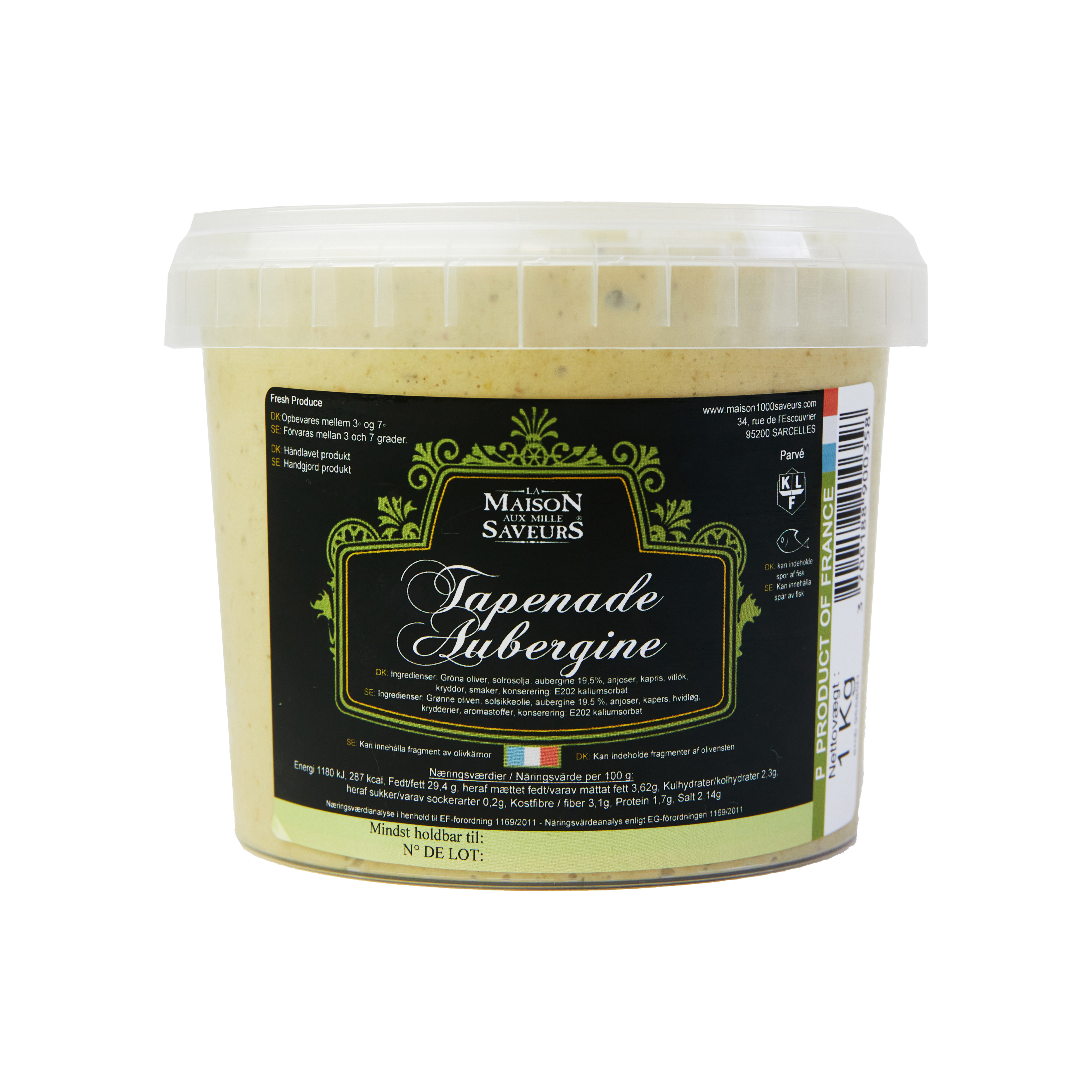 Tapenade, Auberginer 1,1 kg