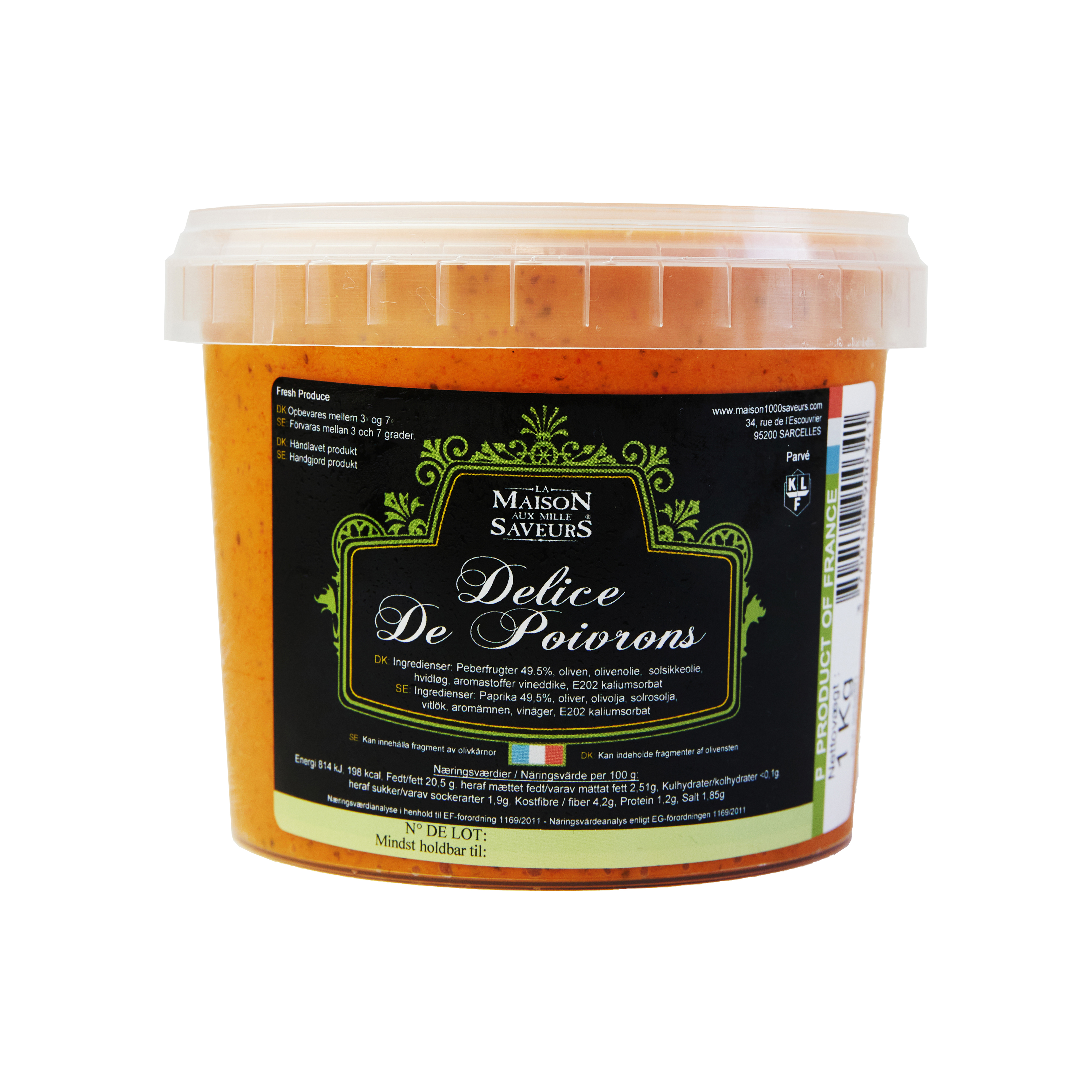 Olivade av Paprika fra Provence1,1 kg