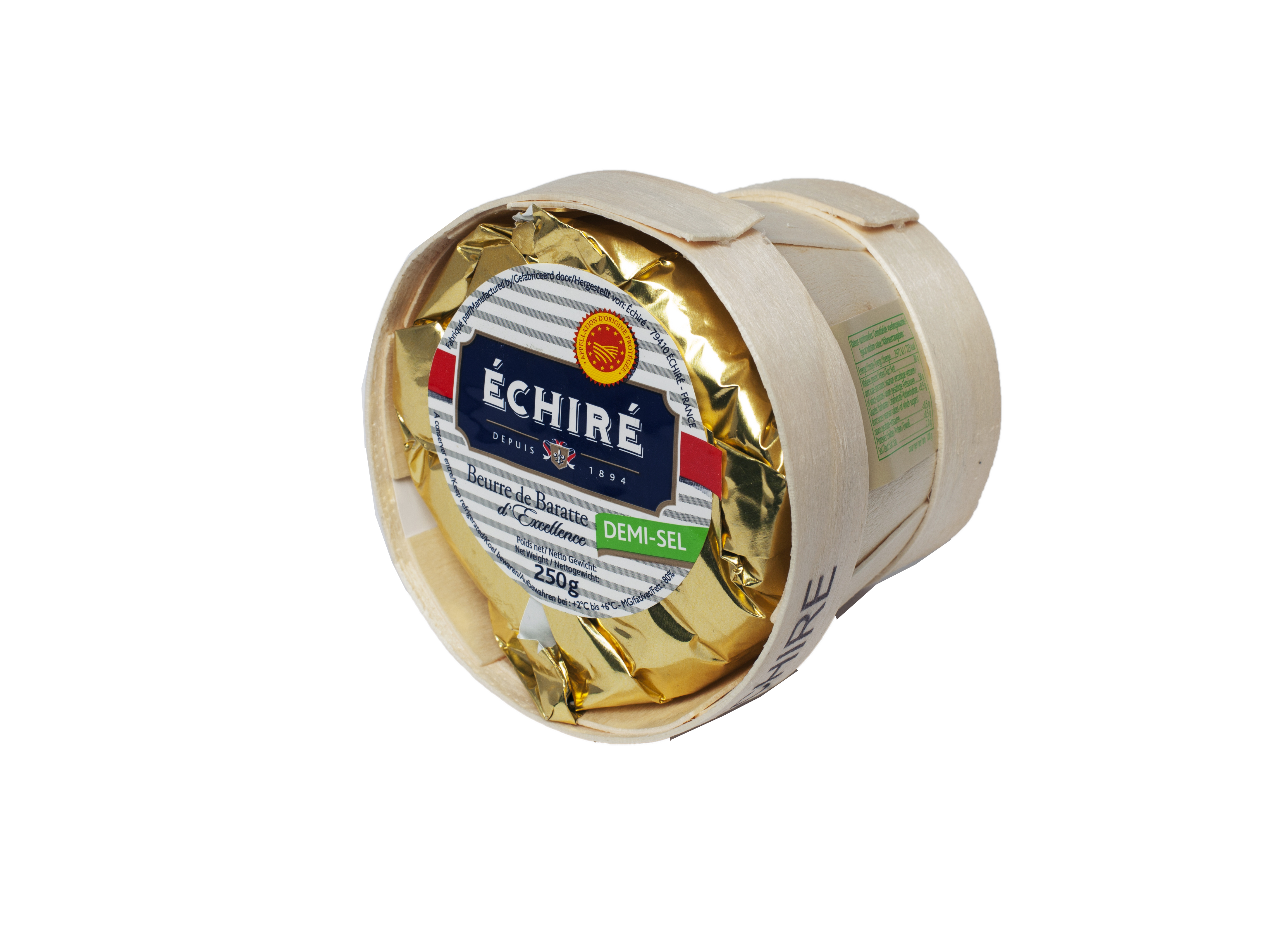 Echiré smør kurv 250g demi-sel
