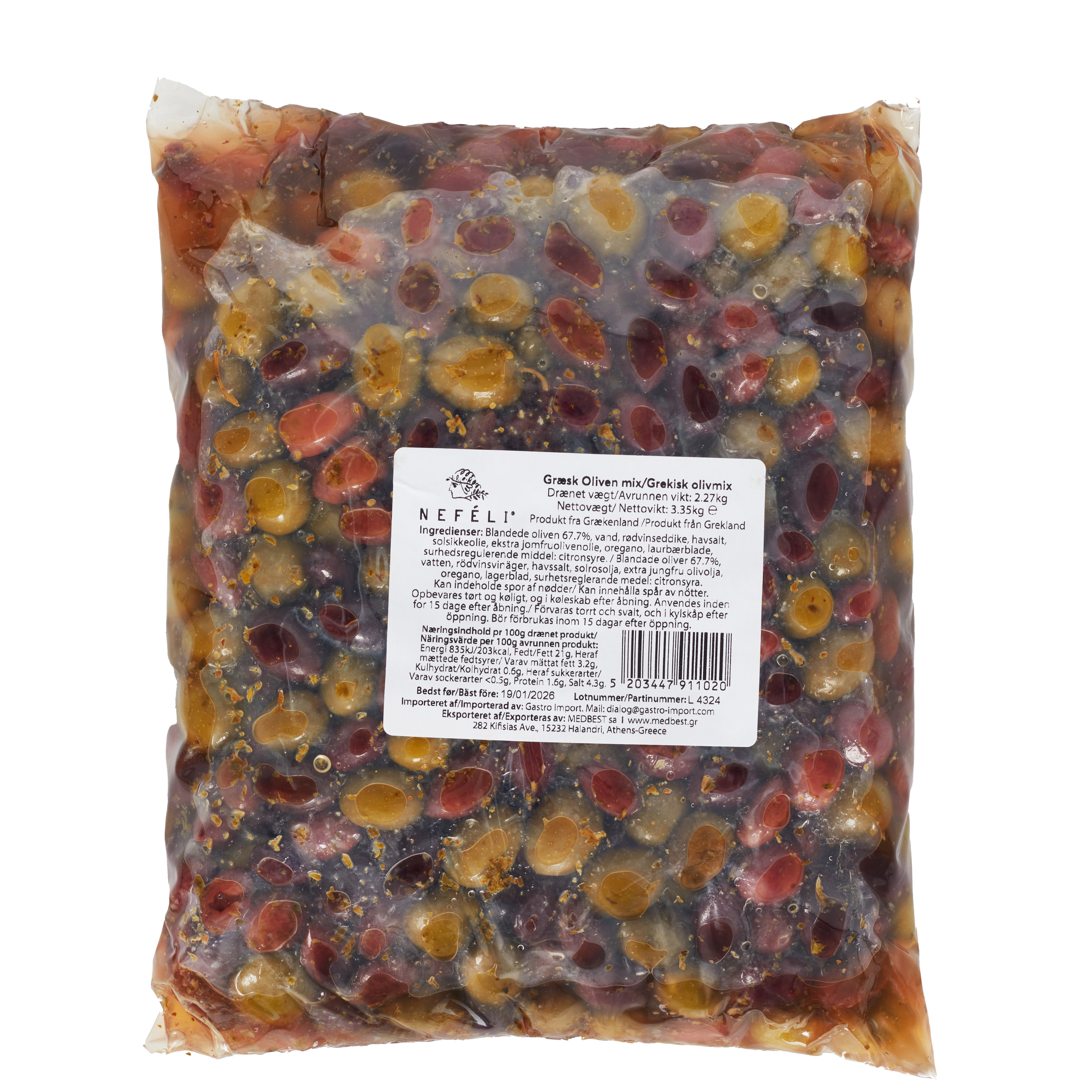 Oliven-mix Gresk 3,35 kg