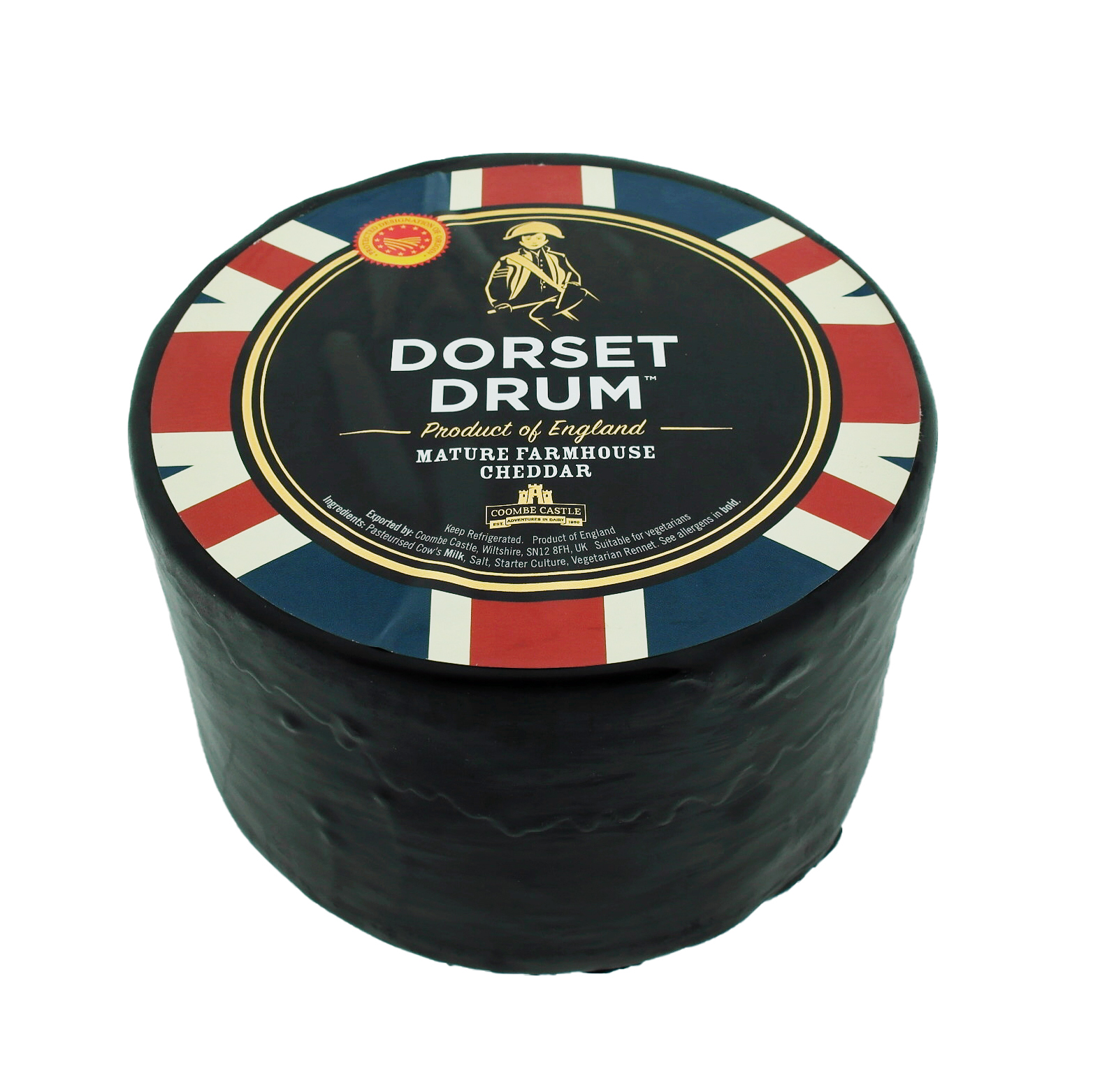 Cheddar Dorset Drum PDO Farmhouse 12 mån 2 kg Cheddar Dorset Drum PDO Farmhouse 12 mån 2 kg